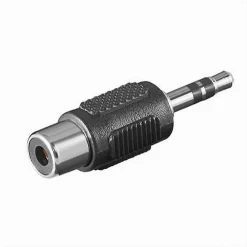 SET 2 PZ CONNETTORE ADATTATORE AUDIO SPINA RCA FEMMINA A AUX 3,5MM MASCHIO C-046
