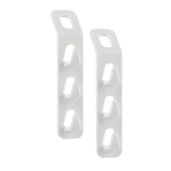 SET 2 PZ CONNETTORI APPENDIABITI SALVASPAZIO PER ARMADIO GRUCCE A 3 GANCI 87356