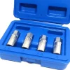 SET 4 PZ ESTRATTORI PER PRIGIONIERI A RULLO RIMOZIONE VITE SPEZZATE ATTACCO 1/4"