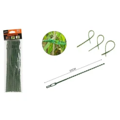 SET 30 PZ FASCETTE BORDI SEGHETTATI FASCETTA PER PIANTE DA 23CM REGOLABILI 56873