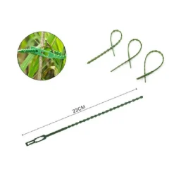 SET 30 PZ FASCETTE BORDI SEGHETTATI FASCETTA PER PIANTE DA 23CM REGOLABILI 56873