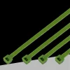 SET 100 PZ FASCETTE SERRACAVO AUTOBLOCCANTI IN NYLON VERDE 2.5MMX100 MM 25-100-V