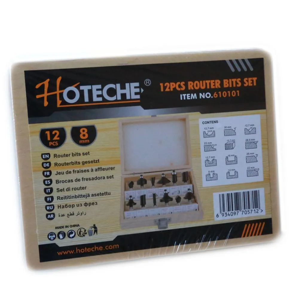 SET 12 PZ. FRESE LEGNO FRESE PER SCANALARE GAMBO 8 - 12 MM FRESATRICE PANTOGRAFO