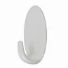 SET 5 PZ GANCI APPENDINI ADESIVI OVALI A PARETE CUCINA BAGNO ATTACCAPANNI 59678