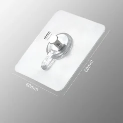 SET 6 PZ GANCI AUTOADESIVI PER QUADRI TRASPARENTI APPENDI SENZA CHIODI OROLOGIO