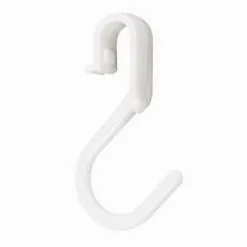 SET 6 PZ GANCI MULTIUSO FORMA S SALVASPAZIO PER CUCINA BAGNO CASA BIANCHI 87365