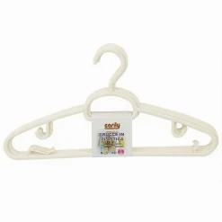 SET 5 PZ GRUCCE IN PLASTICA STAMPELLE APPENDIABITO PANTALONI GIACCHE BEIGE 79326