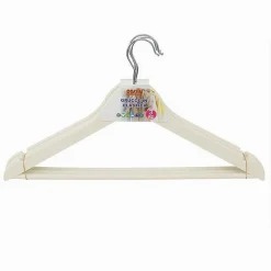 SET 3 PZ GRUCCE STAMPELLE IN PLASTICA APPENDIABITI VESTITI PANTALONI BEIGE 79316