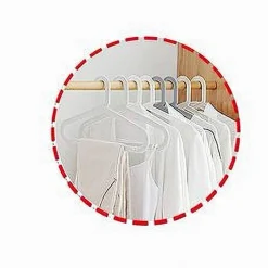 SET 5 PZ GRUCCE STAMPELLE APPENDIABITI PLASTICA CELESTE VESTITI PANTALONI 87686