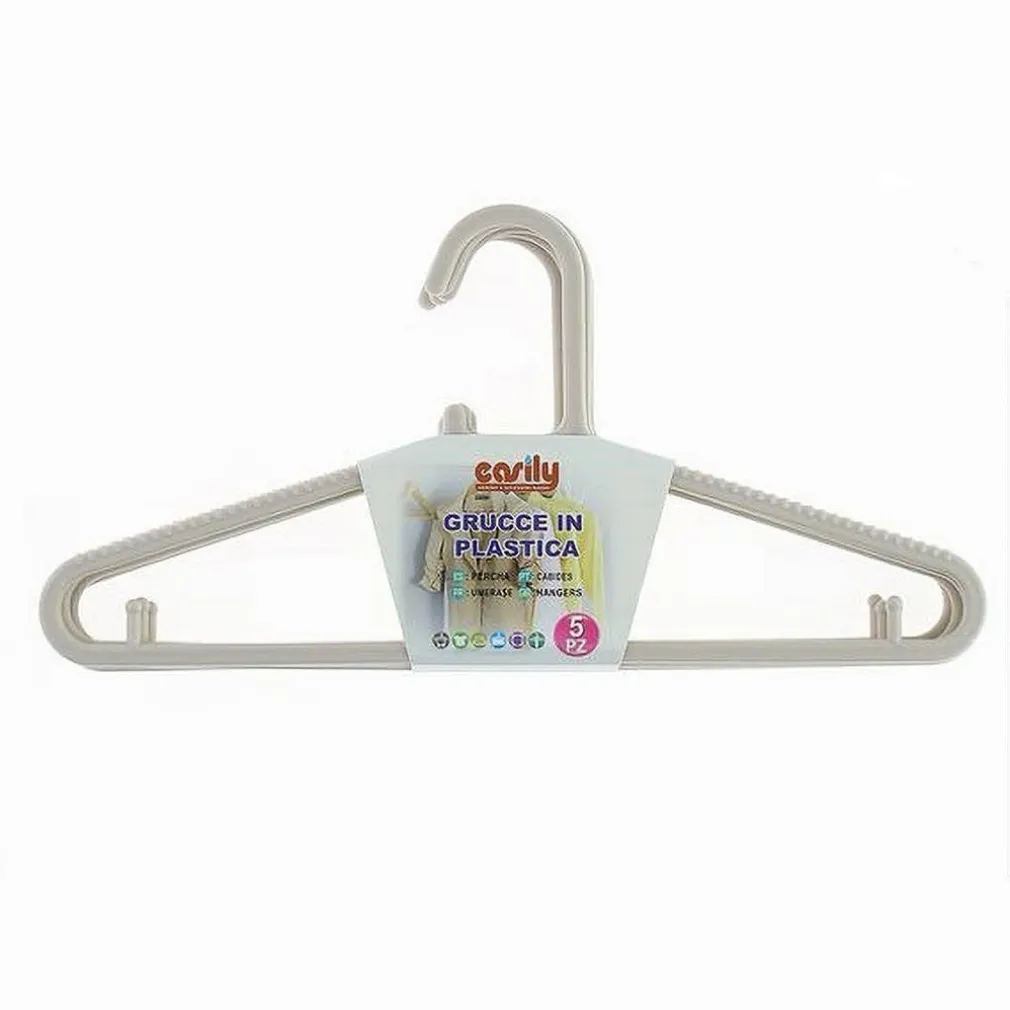 SET 5 PZ GRUCCE STAMPELLE APPENDIABITO IN PLASTICA BEIGE PANTALONI GIACCHE 87690