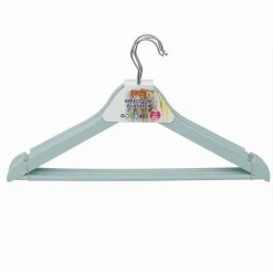 SET 3 PZ GRUCCE STAMPELLE PLASTICA APPENDIABITI VESTITI PANTALONI AZZURRO 79317