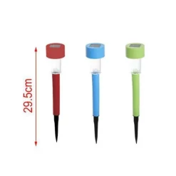 SET 12 PZ LAMPADA SOLARE LED 29,5 CM A PICCHETTO LUCI GIARDINO COLORATE 2002982