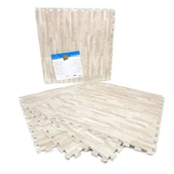 SET 4 PZ PIASTRELLA EVA EFFETTO PARQUET 60X60CM TAPPETO PUZZLE TAPPETINO 194692