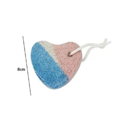 SET 5 PZ PIETRA POMICE COLORATA NATURALE CURA PIEDI CALLI CHIROPODIA CUORE 79291