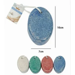 SET 3 PZ PIETRA POMICE OVALE COLORATA NATURALE CURA PIEDI CALLI CHIROPODIA 79288