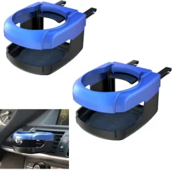 SET 2 PZ PORTABOTTIGLIE UNIVERSALE BEVANDE GANCI BOCCHETTE ARIA PER AUTO CAMION