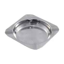 SET 3 PZ. POSACENERE QUADRATO 11x11CM PORTA CENERE ACCIAIO TAVOLO CUCINA ESTERNO