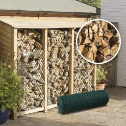 SET 3 PZ RETE METALLICA PLASTIFICATA 1X3 MT MAGLIA ESAGONALE 19MM RECINZIONE 020246