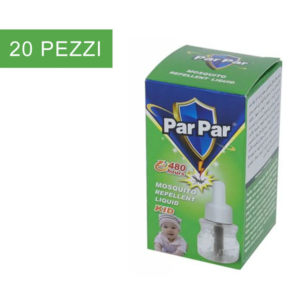 SET 20 PZ RICARICA VAPORIZZATORE ELETTRICO 50 ML LIQUIDO ANTI ZANZARE BAMBINI