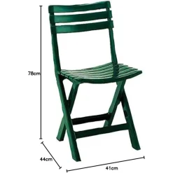 SET 4 PZ SEDIA PIEGHEVOLE DA ESTERNO VERDE DA GIARDINO CAMPEGGIO PATIO LOUNGE 020775