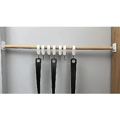 SET 4 PZ SUPPORTI ADESIVI PER BASTONE PER TENDA BAGNO ASTE DOCCIA BIANCO 87358