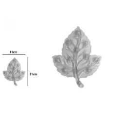 SET 4 PZ TAPPETINI ANTISCIVOLO FOGLIA PER DOCCIA VASCA CON VENTOSA GRIGIO 69848