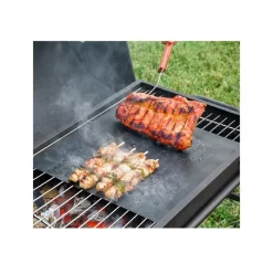 SET 6 PZ TAPPETINI IN TEFLON PER GRIGLIA BARBECUE 40X50CM RIUTILIZZABILI 7823805