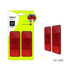 SET 2 RIFLETTORI CATARIFRANGENTI POSTERIORI BICI CON ATTACCO UNIVERSALE XC-1623