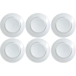 SET 6 SOTTOPIATTI NATALIZI COLORE ARGENTO ADDOBBI NATALIZIO DECORAZIONI NATALE