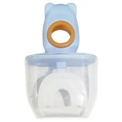 SET 2 SPAZZOLINO DA DENTI PER BAMBINI 2-6 ANNI A FORMA DI U SETOLE IN SILICONE