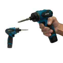 SET 2 TRAPANO + AVVITATORE A DOPPIA BATTERIA IMPULSI 18V MLS0061 CON ACCESSORI