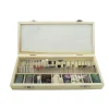 SET ACCESSORI UTENSILI SMERIGLIATRICE MINI TRAPANO PUNTE FRESE 200 PZ MODELLISMO