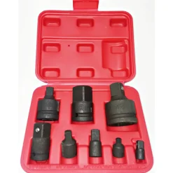 SET ADATTATORI RIDUTTORI 8 PZ A IMPATTO PER BUSSOLE PER UTENSILI ARIA CHROME V