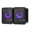 SET ALTOPARLANTI SPEAKER PER BASSI CON ILLUMINAZIONE A COLORI RGB PER PC Q-T126