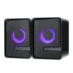 SET ALTOPARLANTI SPEAKER PER BASSI CON ILLUMINAZIONE A COLORI RGB PER PC Q-T126