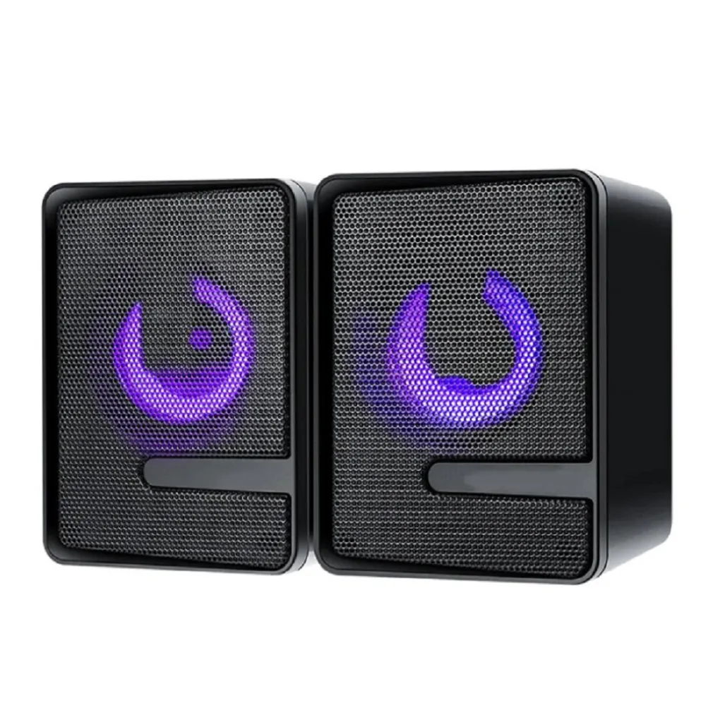 SET ALTOPARLANTI SPEAKER PER BASSI CON ILLUMINAZIONE A COLORI RGB PER PC Q-T126