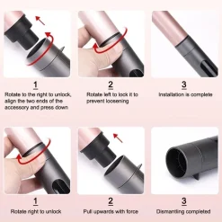 SET ARRICCIACAPELLI 7IN1 FERRO PROFESSIONALE INTERCAMBIABILE STRUMENTO PER STYLING CAPELLI