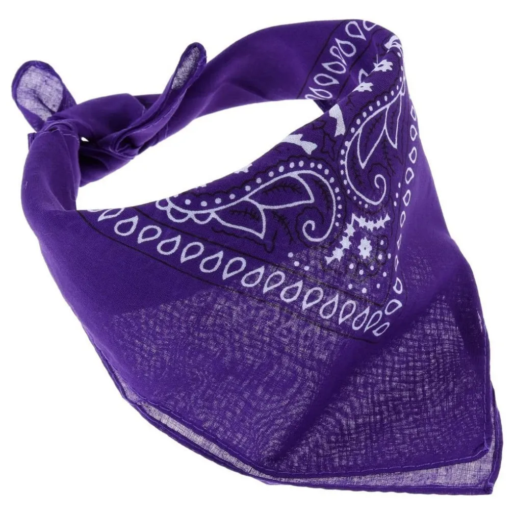SET BANDANA VARI COLORI PER CAPELLI COLLO SCIARPA FAZZOLETTI DA TASCHINO COTONE