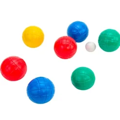SET BOCCE GIOCO DA SPIAGGIA DIVERTENTE 28X18.5CM 8 BOCCE COLORATE PIÙ PALLINA