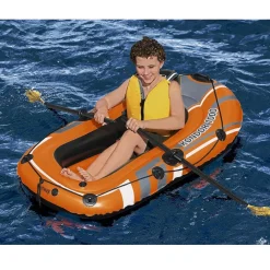 SET CANOTTO KONDOR 1000 CON REMI GOMMONE GONFIABILE 155X93CM PER 1 PERSONA 61078