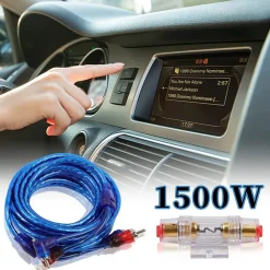 SET CAVI PER AMPLIFICATORI AUTO 8GA CABLAGGIO AMPLIFICATORE SUBWOOFER AUDIO AMP