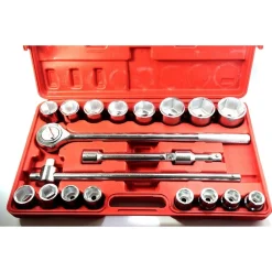 SET CHIAVI A BUSSOLA 3/4 21 PZ. 19-50mm PER CAMION E TRATTORI CHROME VANADIUM