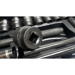 SET CHIAVI A BUSSOLA 24 PEZZI CON CRICCHETTO REVERSIBILE 1/2'' PROLUNGHE VALIGIA