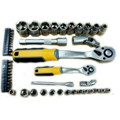 SET CHIAVI A BUSSOLA CON CRICCHETTO REVERSIBILE PROLUNGHE 50 PEZZI 1/4" 1/2"