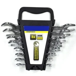SET CHIAVI INGLESI COMBINATE 8PZ 6-22MM IN ACCIAIO CROMO VANADIO CON ASTUCCIO
