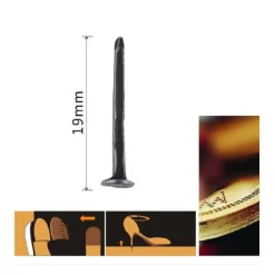 SET CONFEZIONE 60GR CHIODI PER SCARPE 19MM NERI PER RIPARAZIONI CALZOLAIO 90889