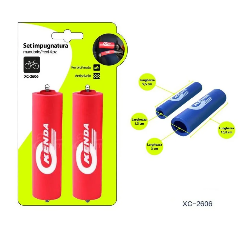SET COPPIA COPRIMANOPOLE PER LEVE MANUBRI FRENI ANTISCIVOLO PER MOTO BICI XC2606