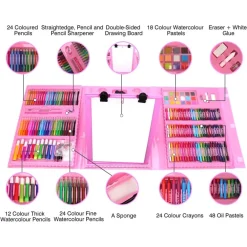 SET DA COLORARE DA 208 PZ ASTUCCIO PER PITTURA SCATOLA DI COLORI REGALO PER BAMBINI
