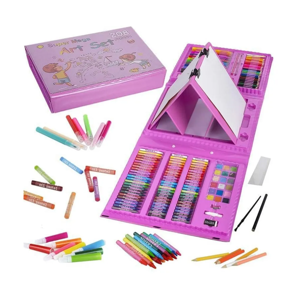 SET DA COLORARE DA 208 PZ ASTUCCIO PER PITTURA SCATOLA DI COLORI REGALO PER BAMBINI