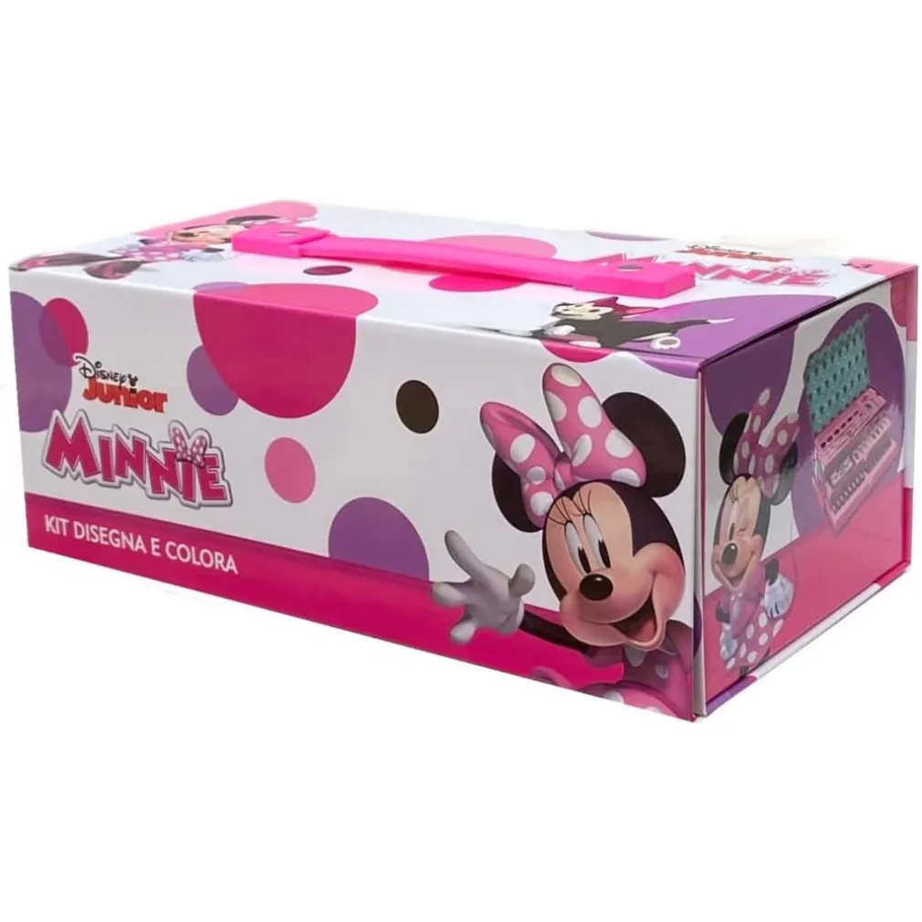 SET DA COLORARE VALIGETTA CON COLORI BAMBINE MINNIE CASSETTI KIT DISEGNO PITTURA 951724